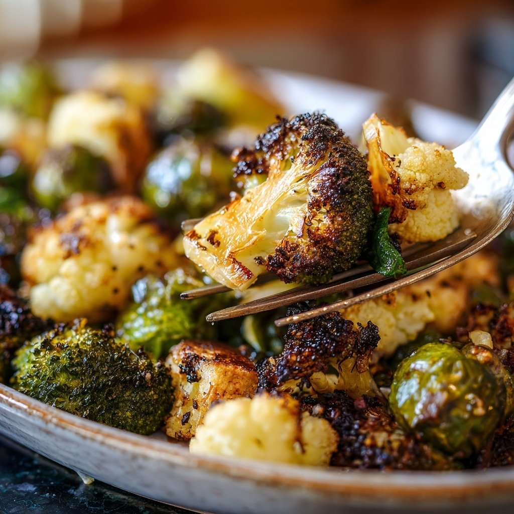 Broccoli Brussels Sprouts Cauliflower Roast