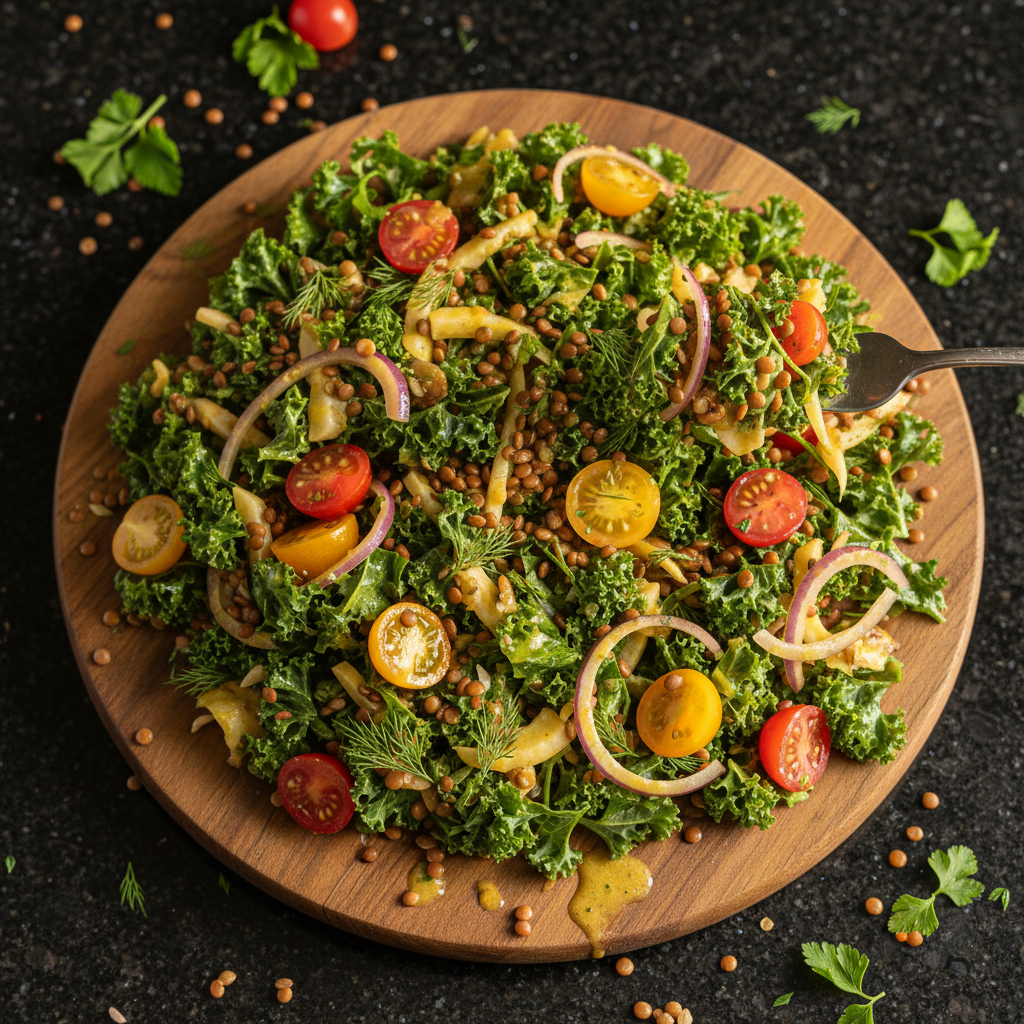 Lush Lentil and Kale Salad
