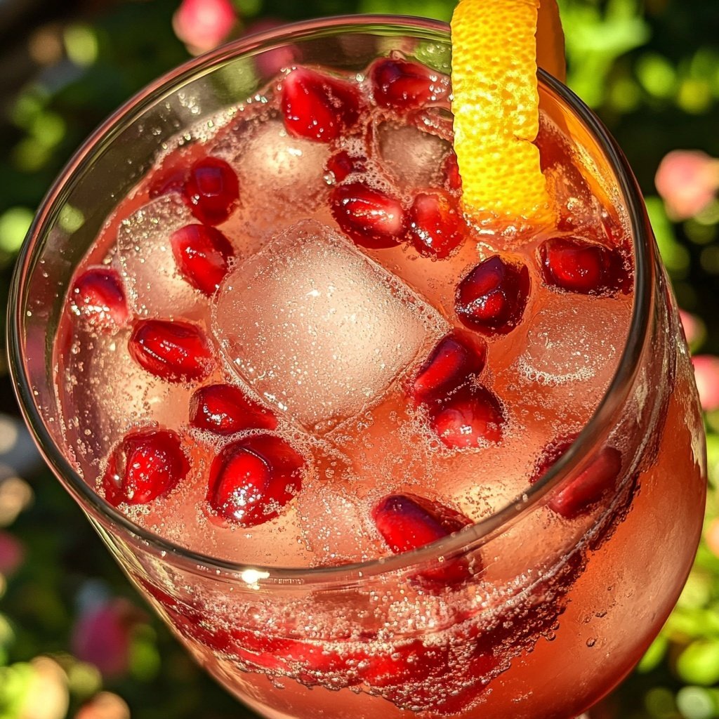 Pomegranate Gin Fizz