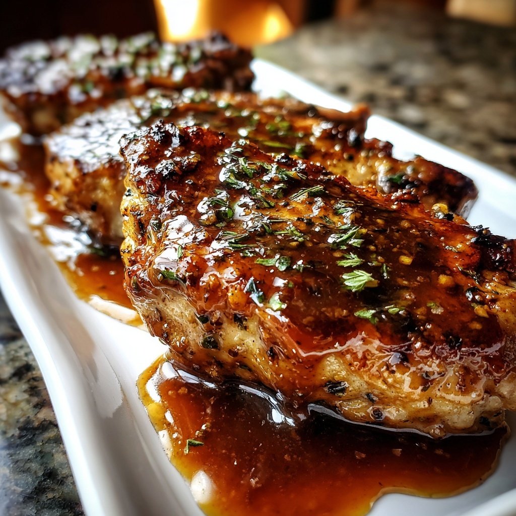 Brown Sugar Balsamic Glaze for Pork Chops​