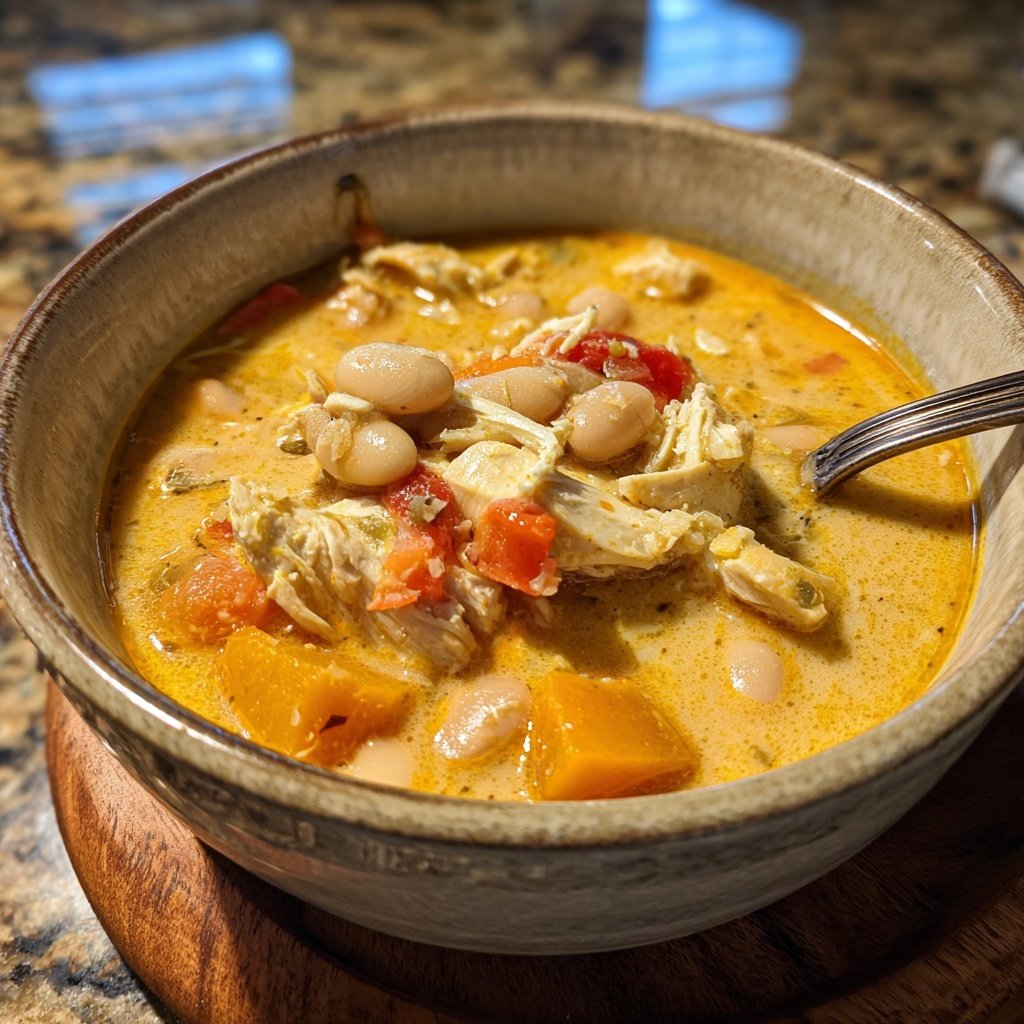 White Bean Pumpkin Turkey Chili