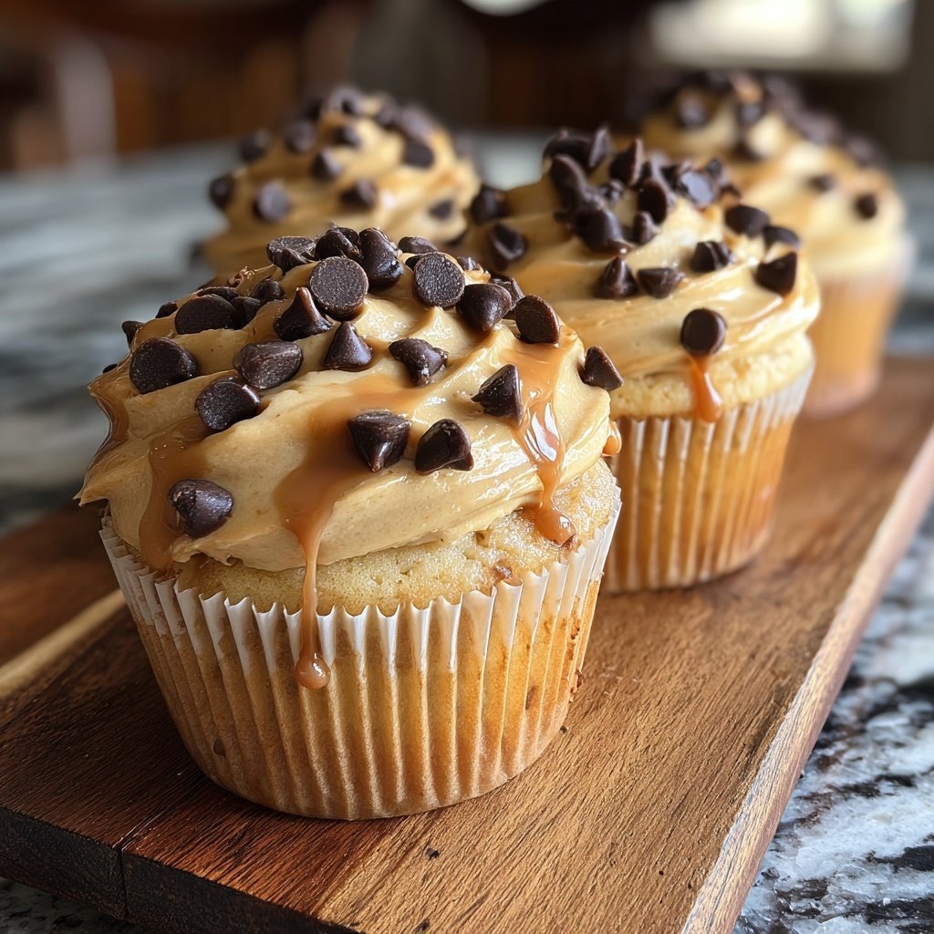 Peanut Butter Chocolate Chip Cupcakes