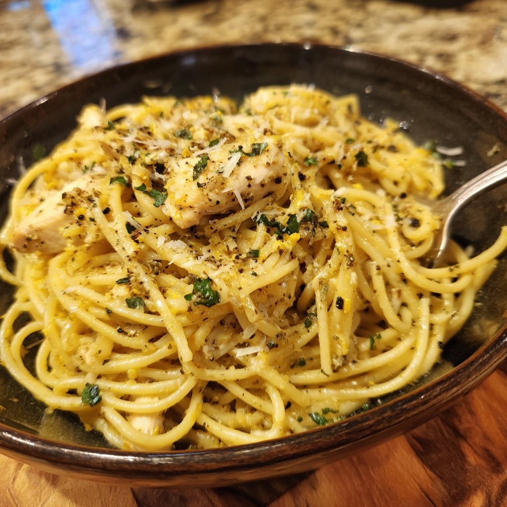 Lemon Pepper Chicken Noodles