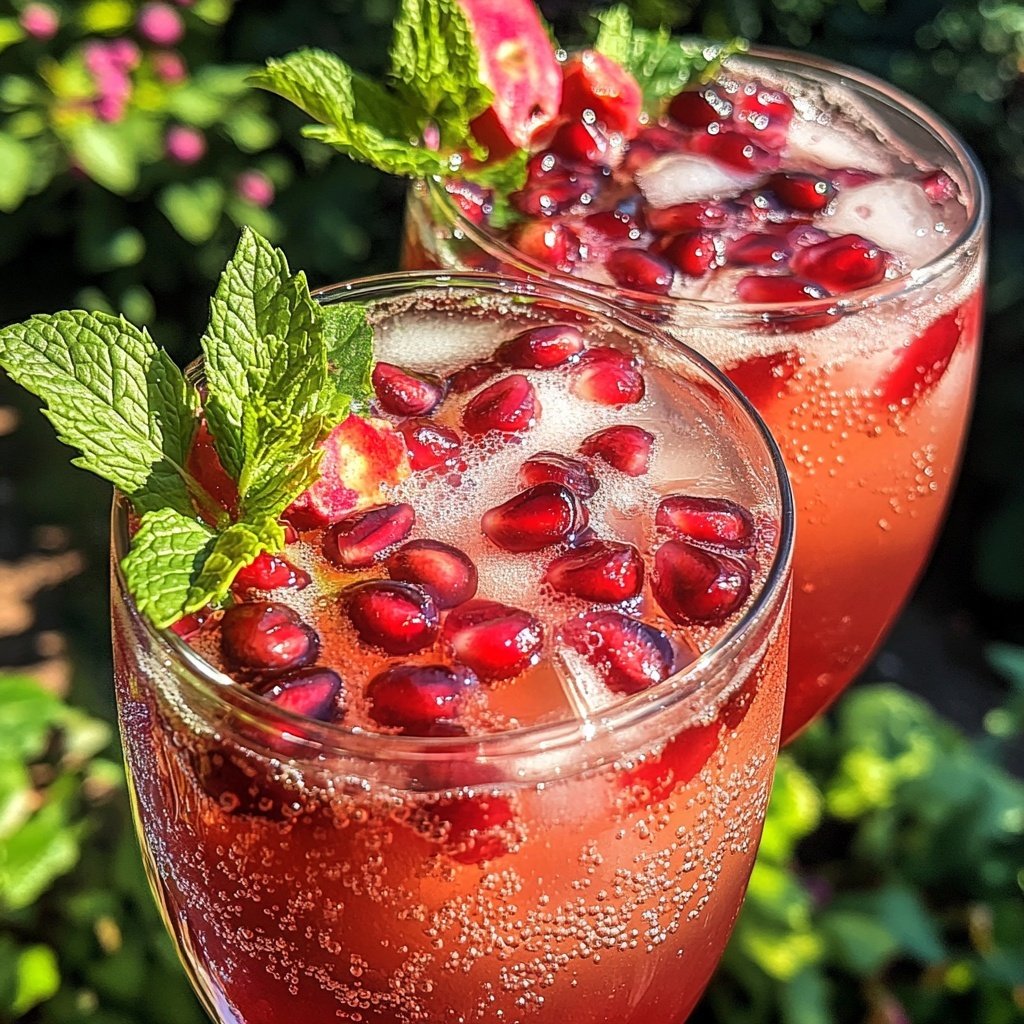 Pomegranate Vodka Spritz Cocktail Recipe