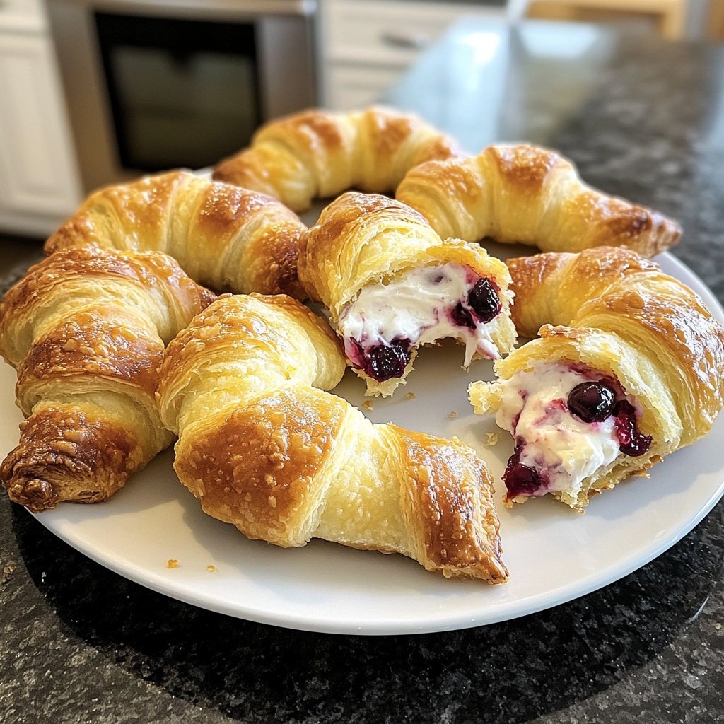 Cranberry Cream Cheese Crescent Bites