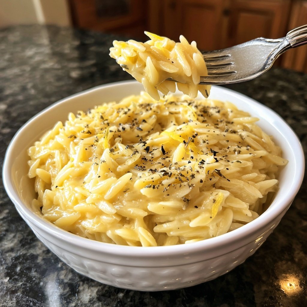 Lemon Garlic Butter Orzo