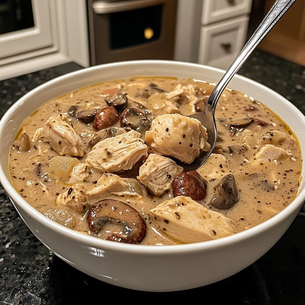 Rotisserie Chicken and Mushroom Chicken Soup
