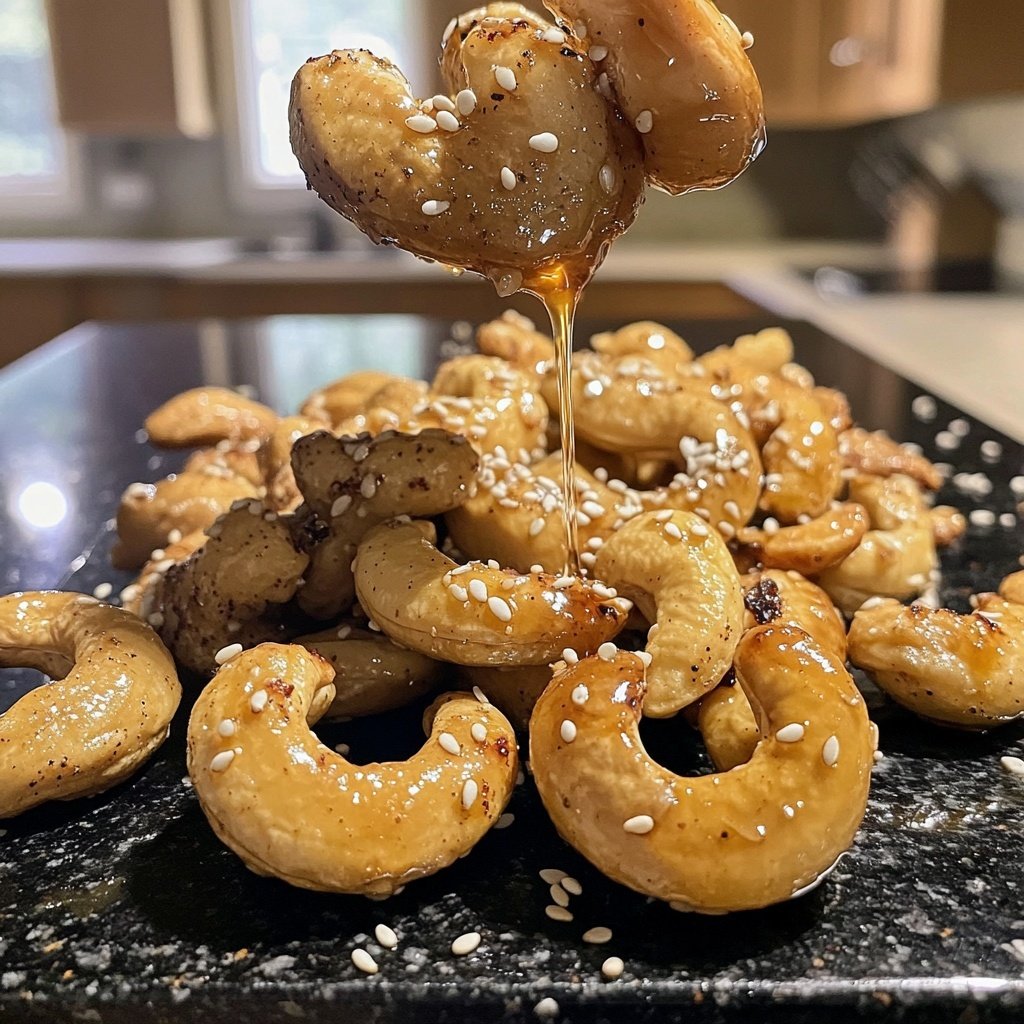 Sweet & Salty Sesame Honey Roasted Cashews
