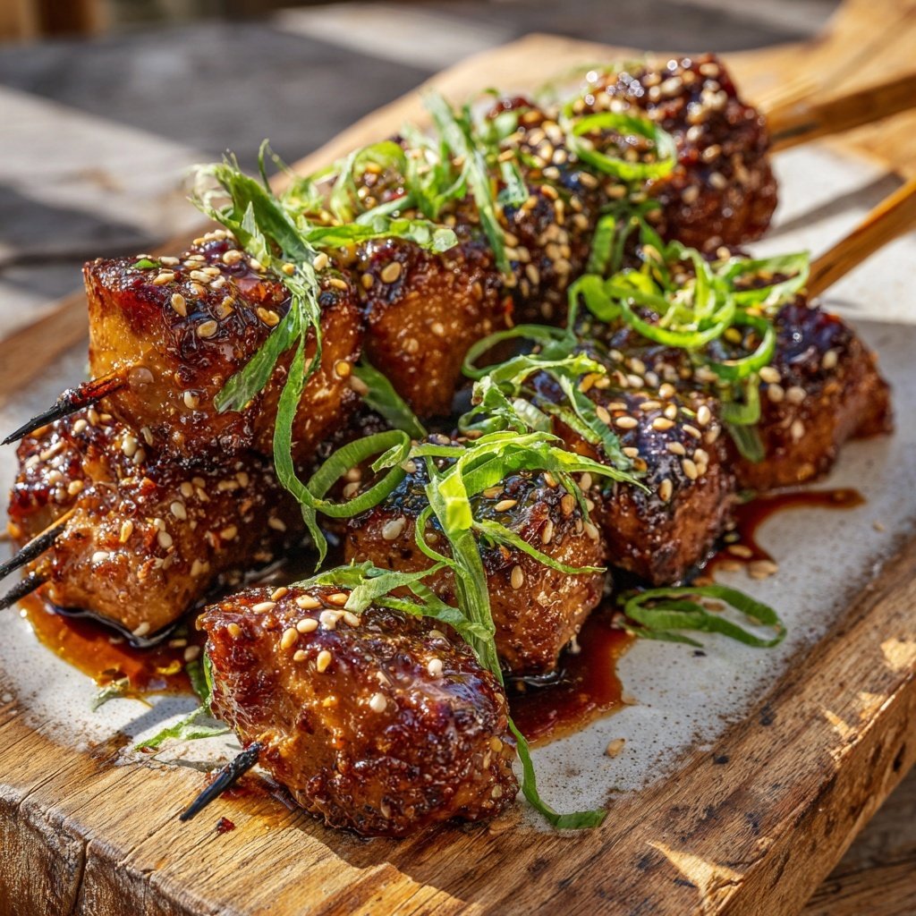 Teriyaki Chicken Skewers with Sesame