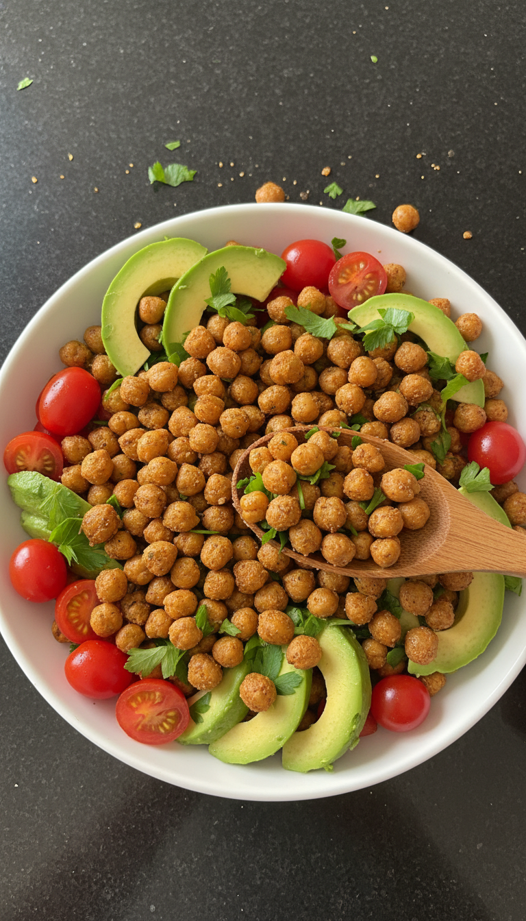 Mediterranean Roasted Chickpea Bowl