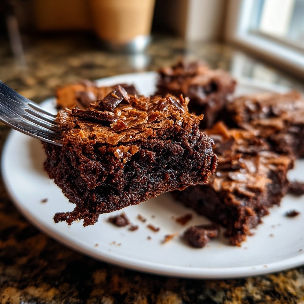 Sourdough Discard Brownies with Coconut Shreds