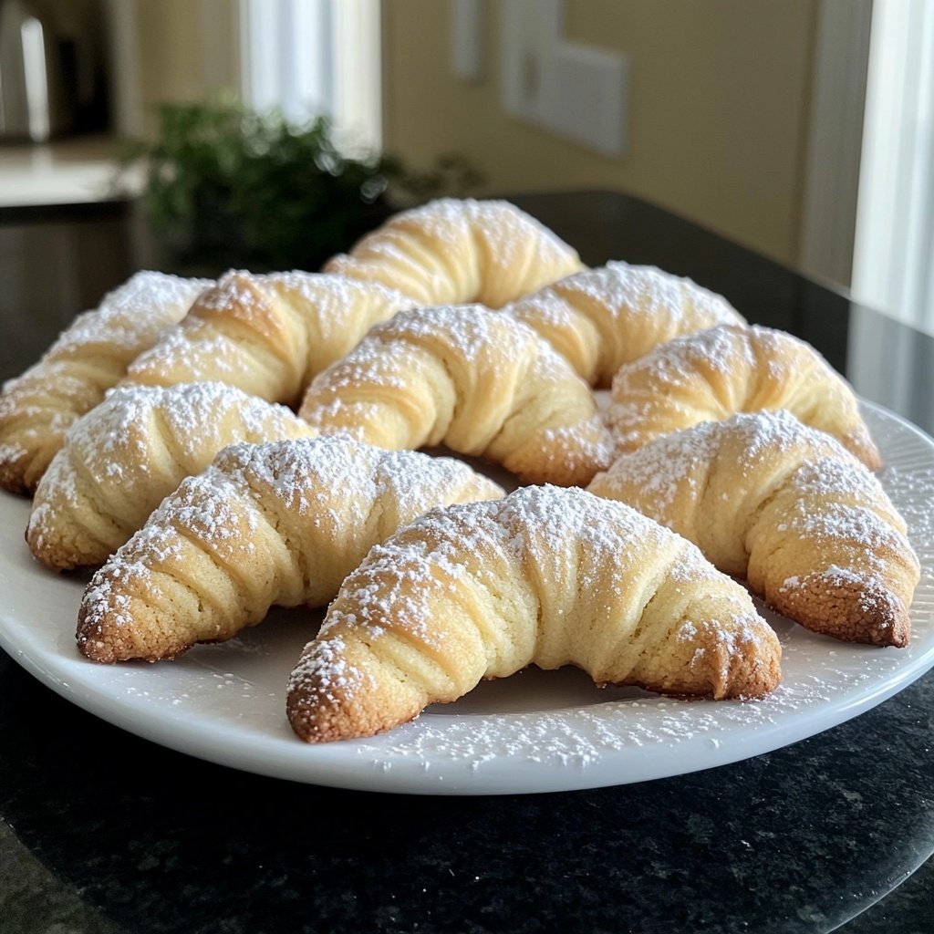 Vanilla Crescent Cookies with Bourbon Vanilla