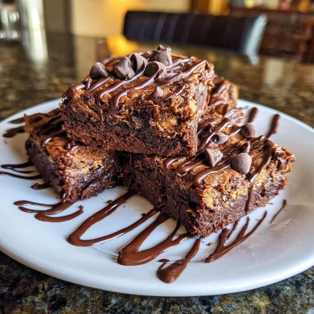 Rich Choco-Fudge Cottage Cheese Bars