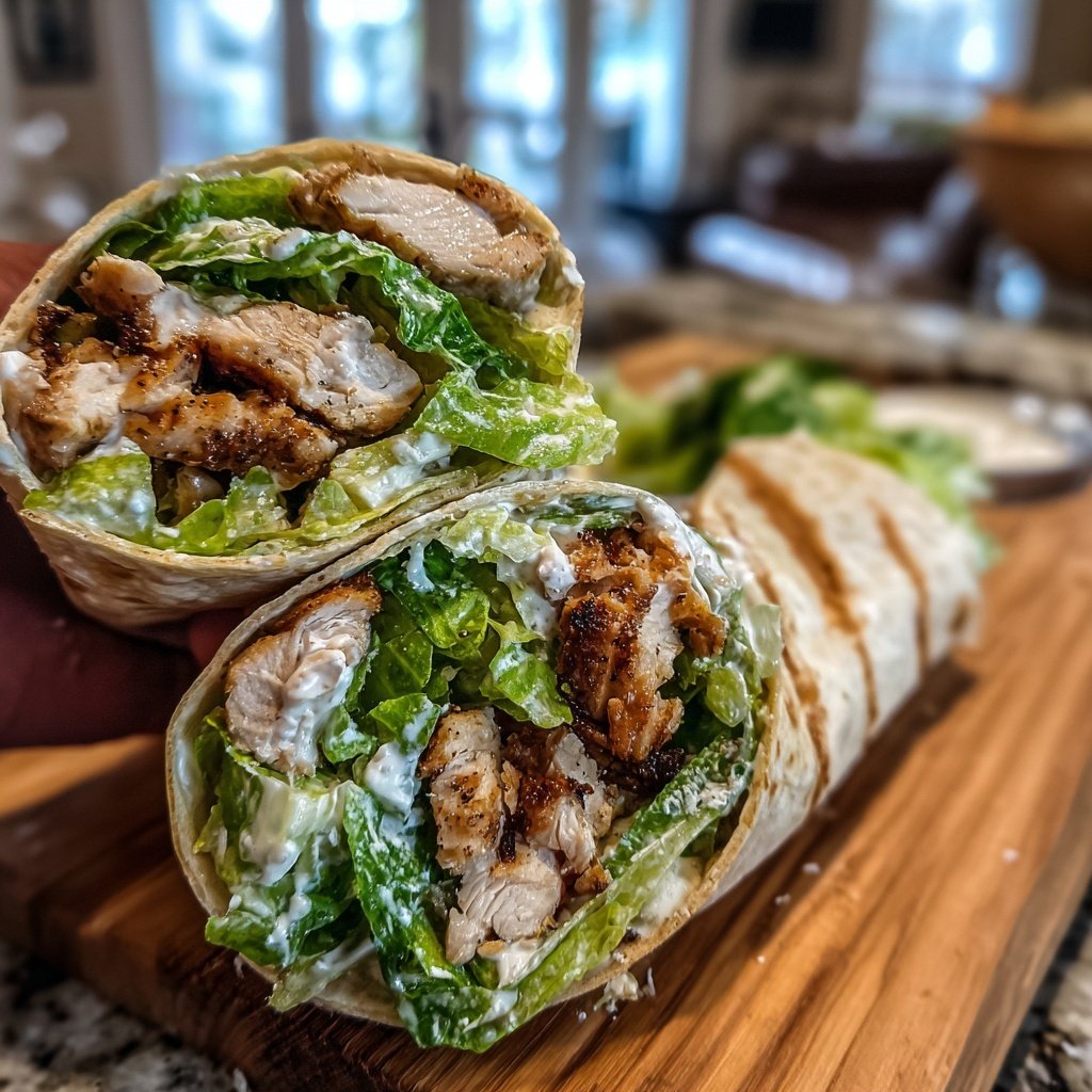 Grilled Chicken Caesar Wraps
