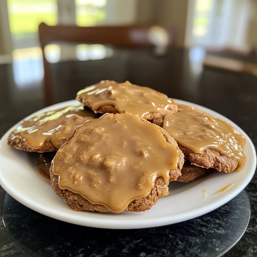 Glazed Speculoos Spice Cookies