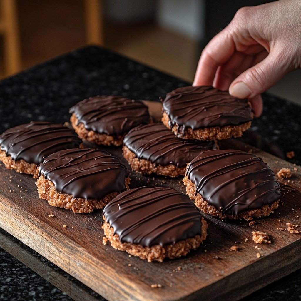 Chocolate-Dipped Mandelmakronen​