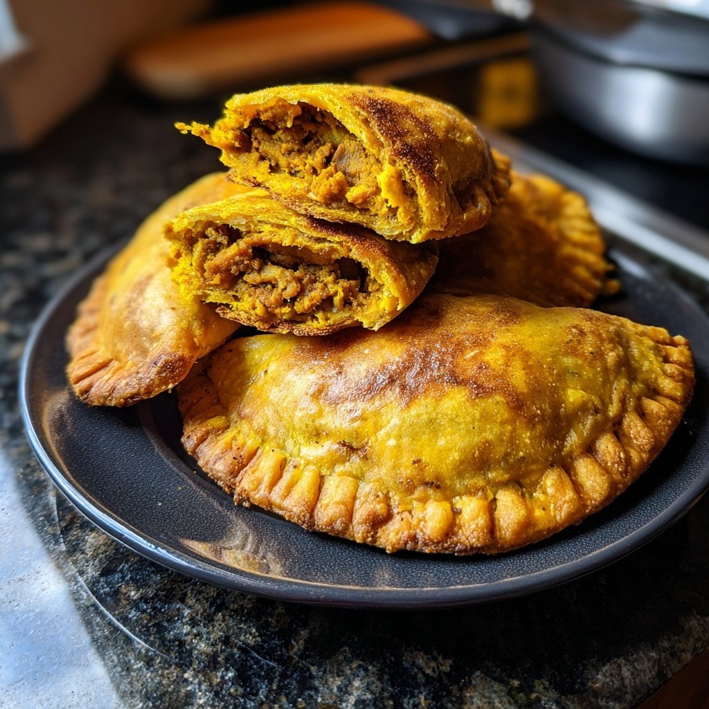 Jamaican Curry Chicken Patties