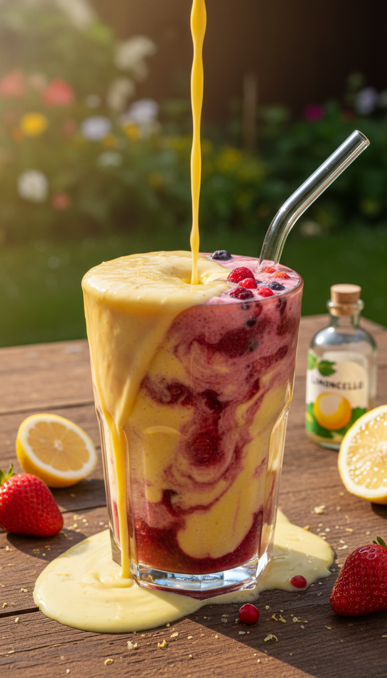 Limoncello and Berry Smoothie