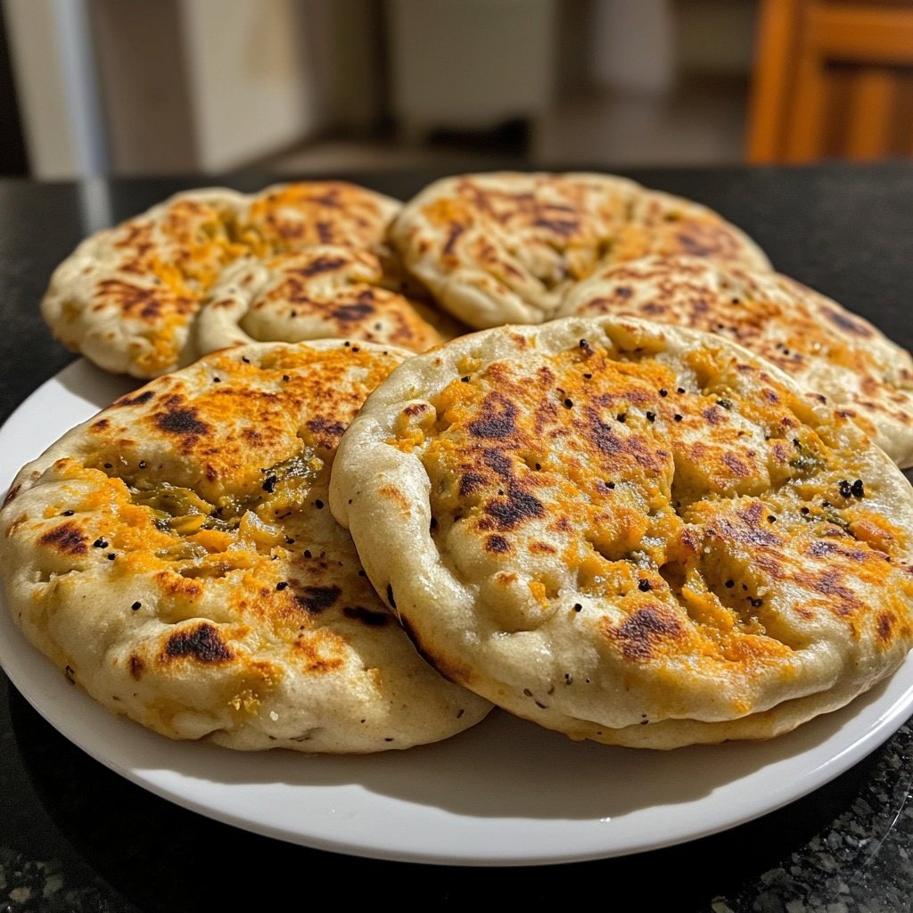 Achari Paneer Naan Bombs
