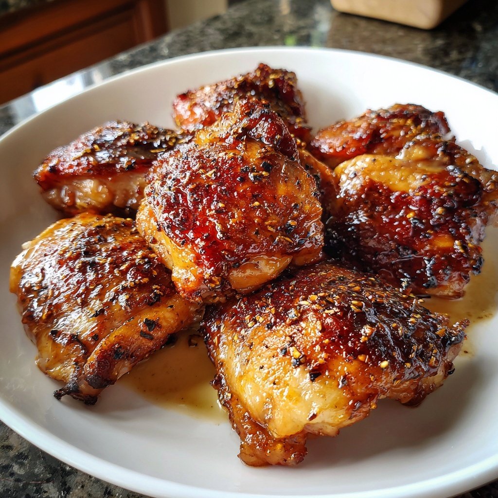Balsamic Glazed Chicken Thighs