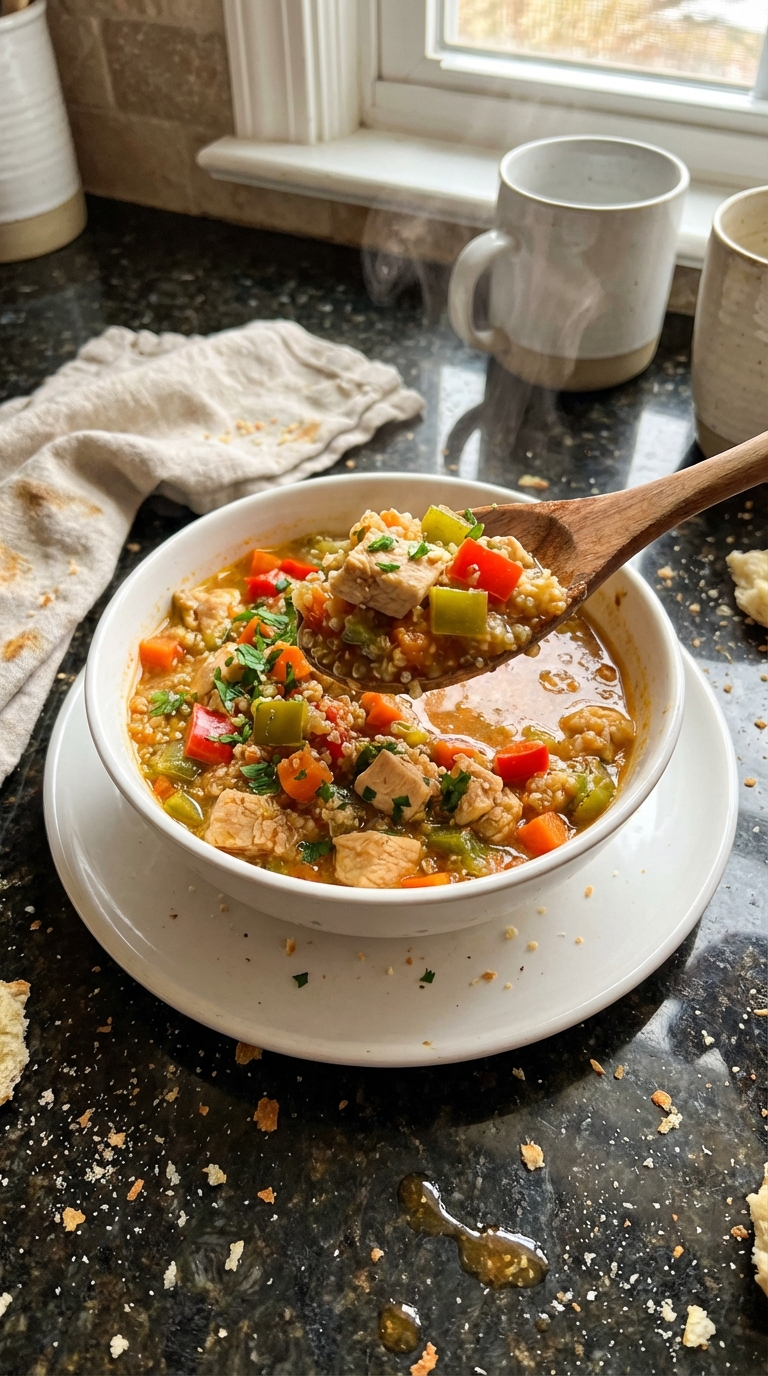 Warm Chicken and Quinoa Stew