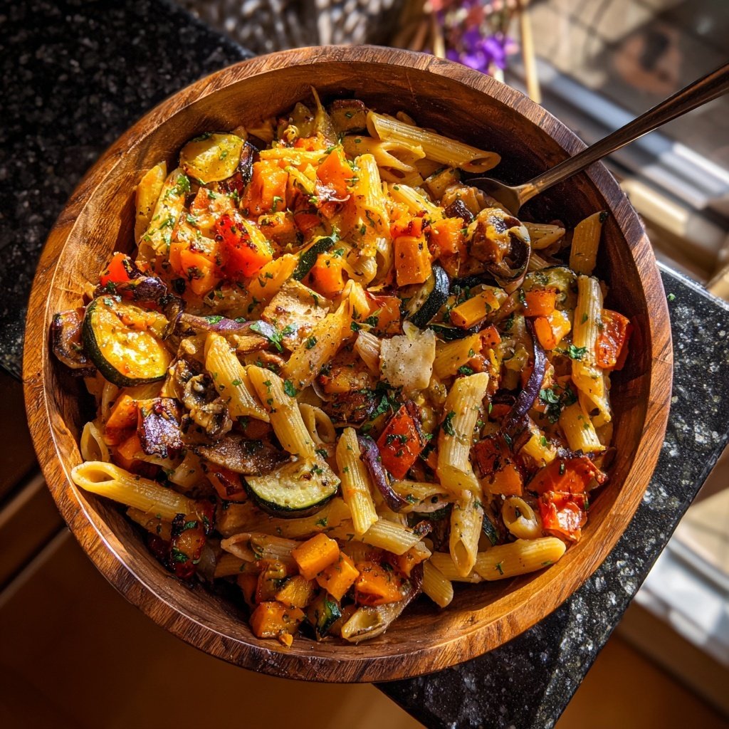 Zesty Roasted Vegetable Pasta