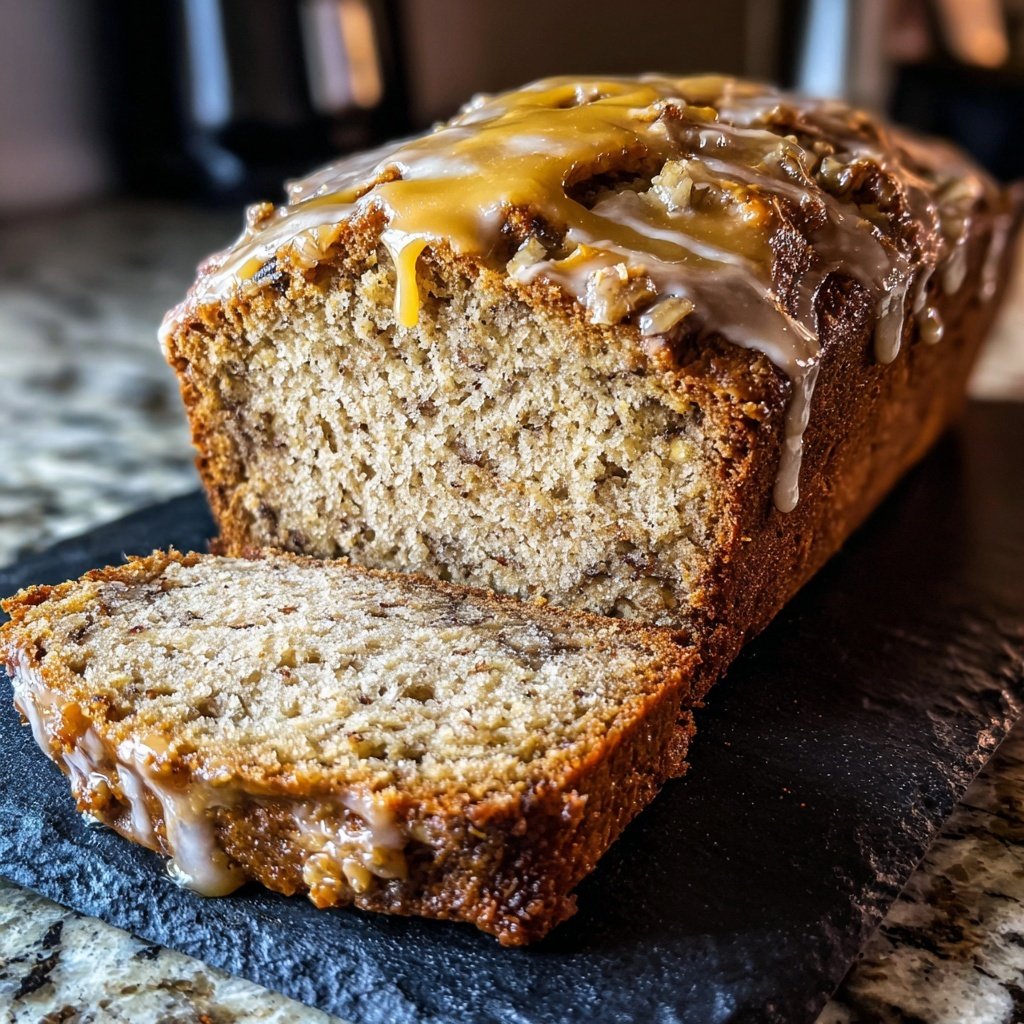 Honey Glazed Banana Bread
