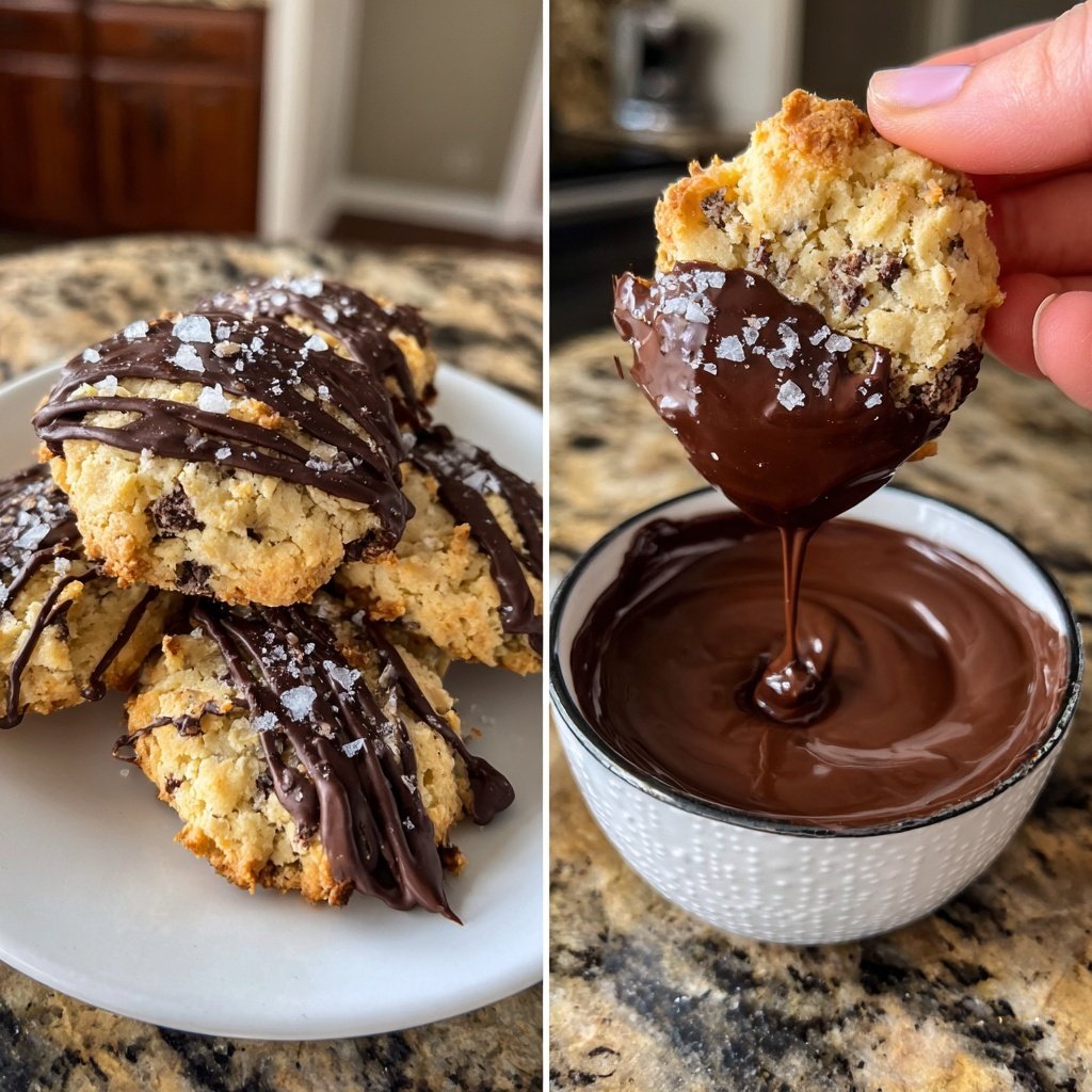 Chocolate Dipped Shortbread Cookies