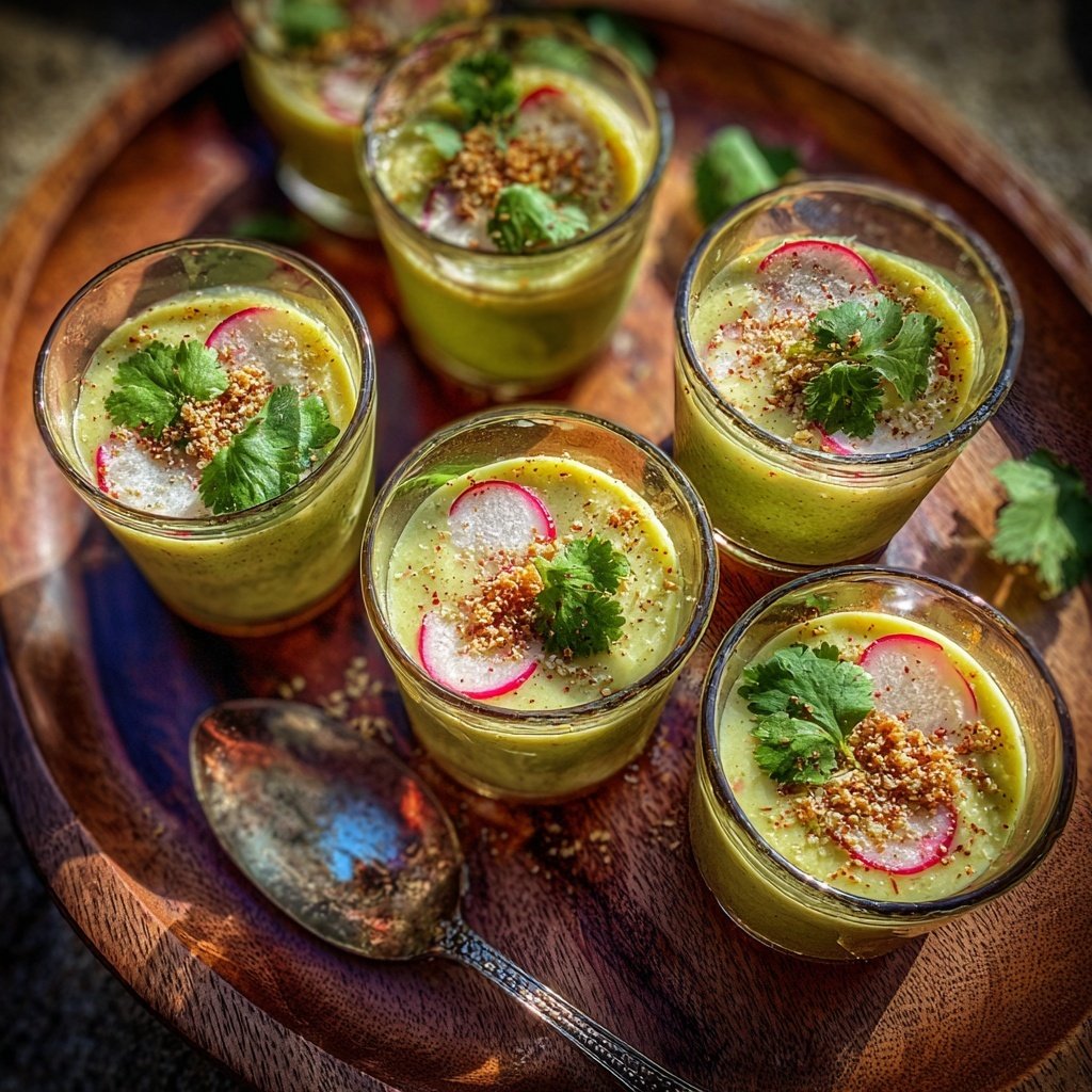 Chilled Avocado Soup Shots