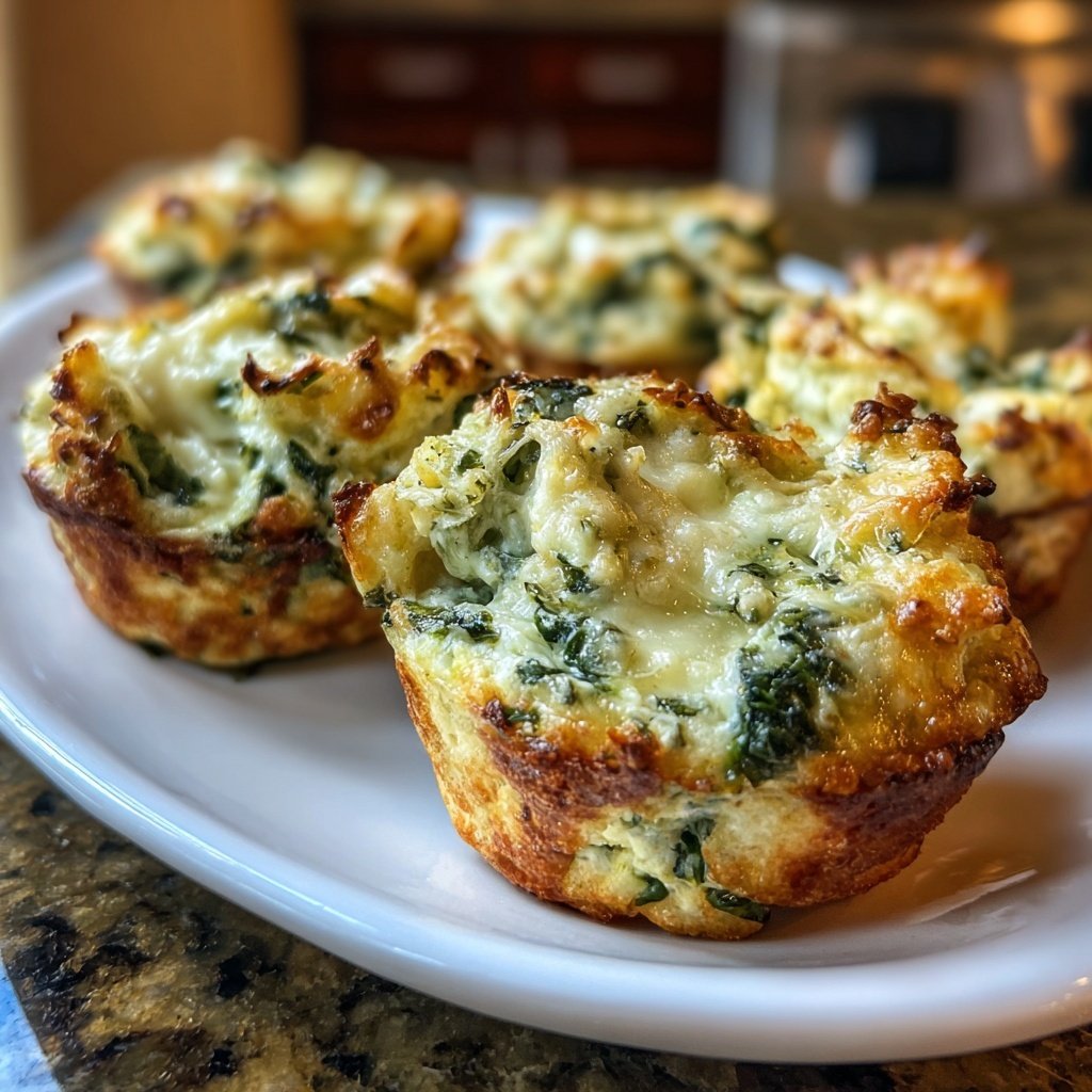 Spinach and Artichoke Dip Bites