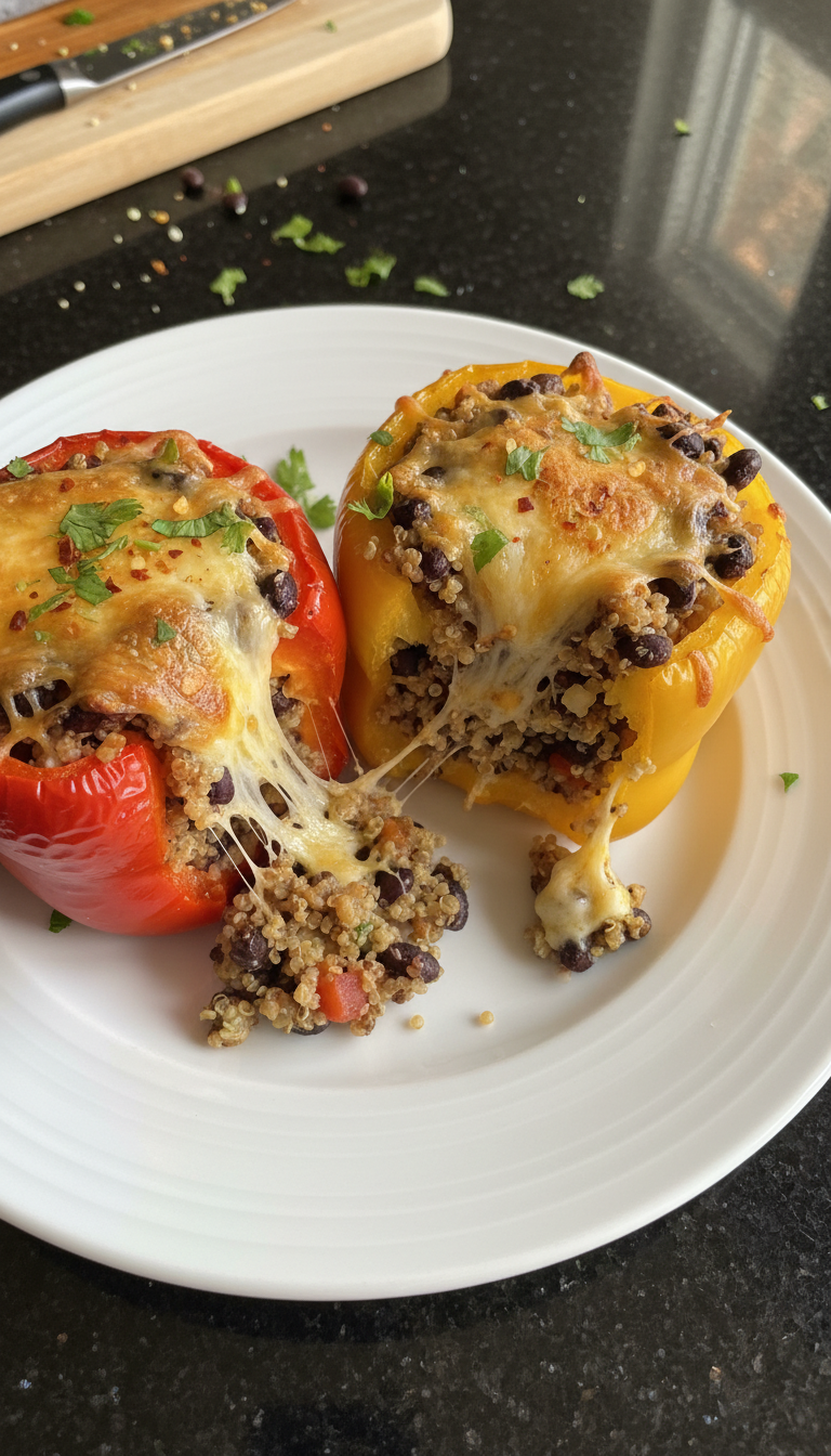 High Protein Stuffed Bell Peppers