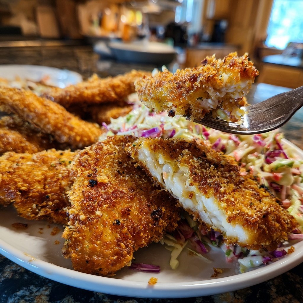 Fried Catfish with Spicy Slaw