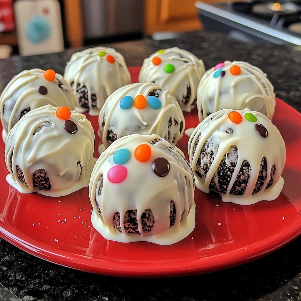 Melting Snowman Oreo Balls