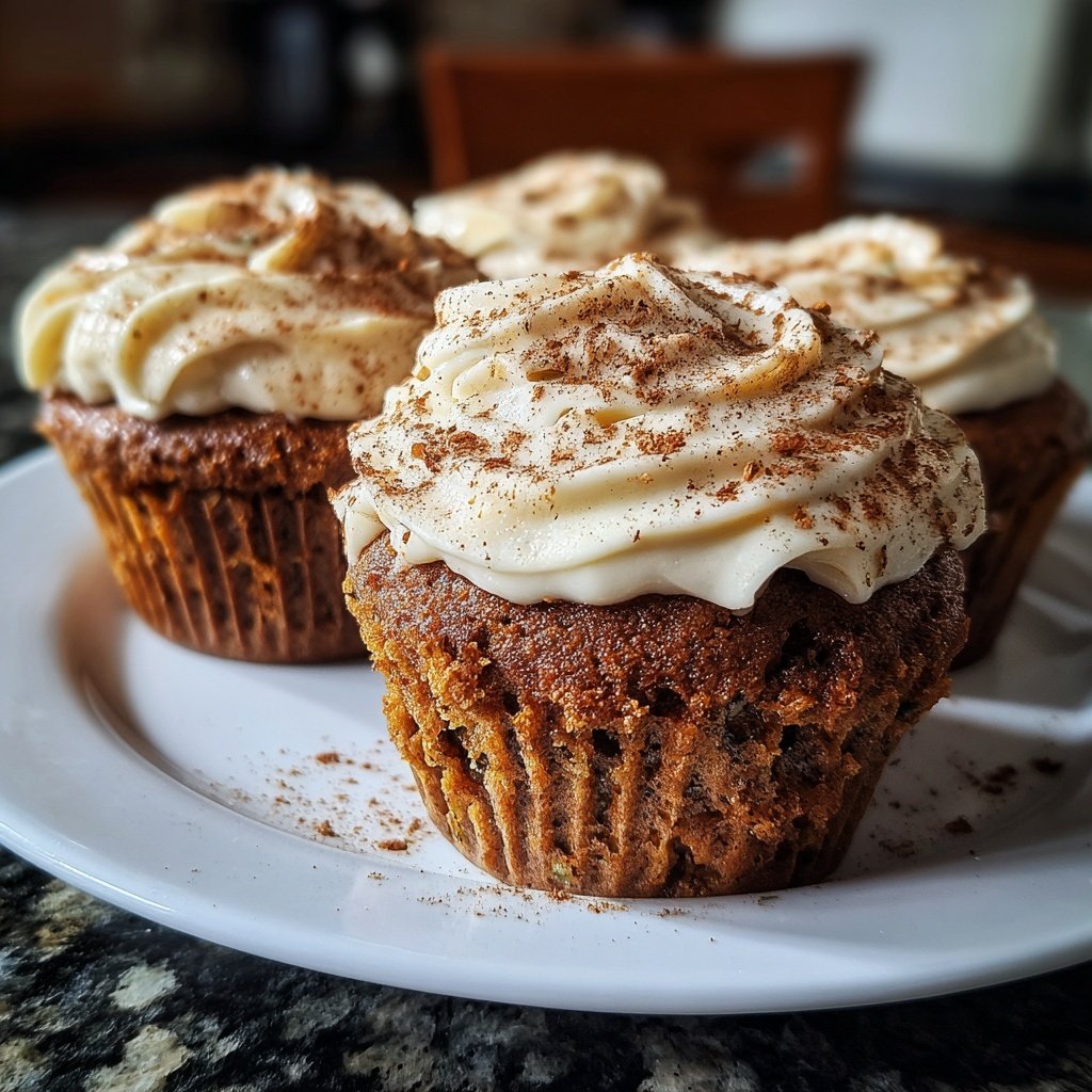 Zucchini Carrot Spice Cupcakes