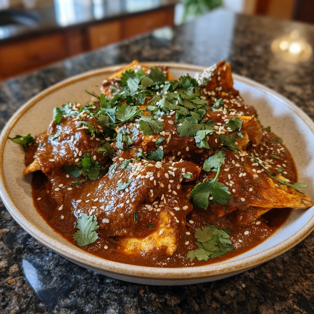 Mole Poblano Chicken Plate