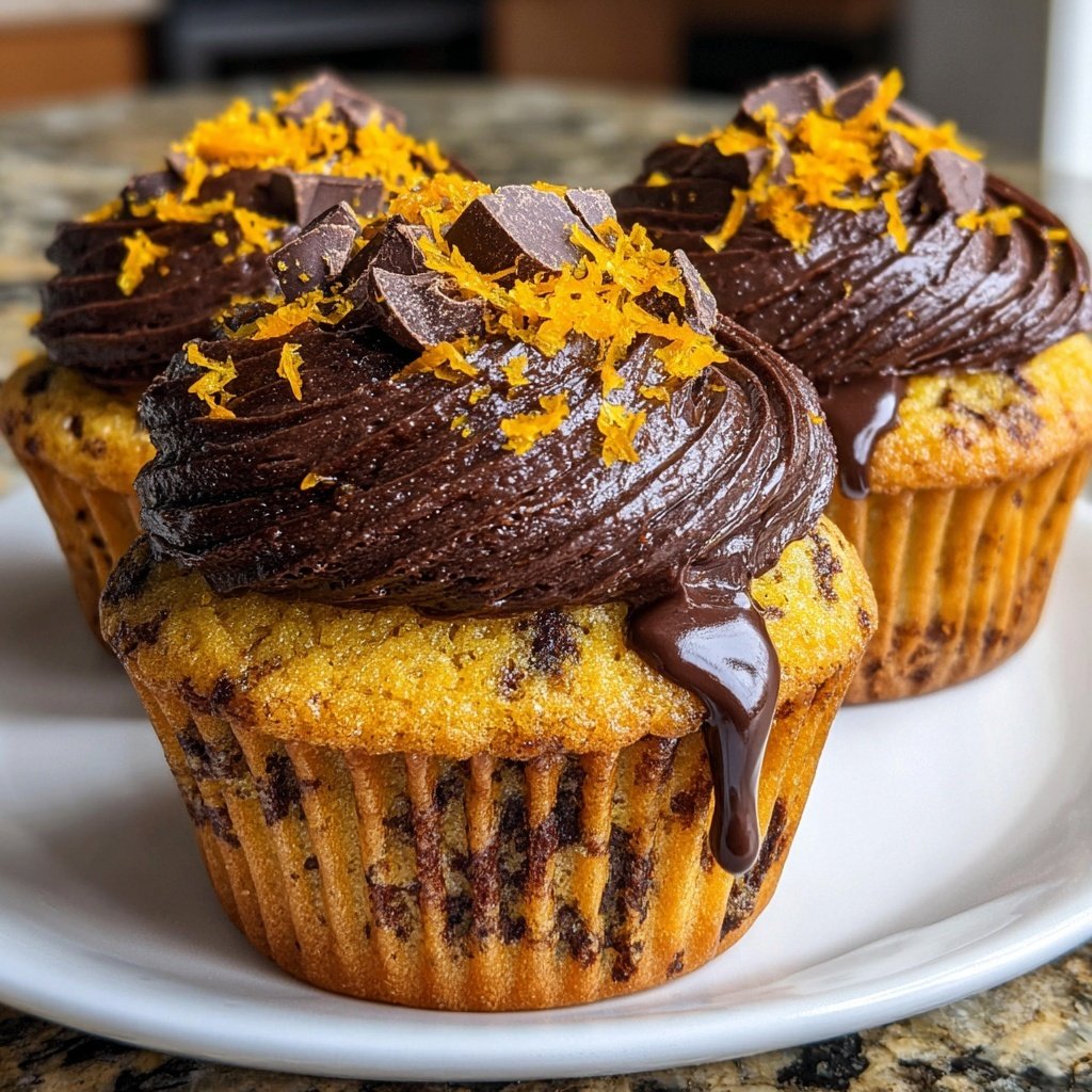 Zesty Orange Chocolate Cupcakes
