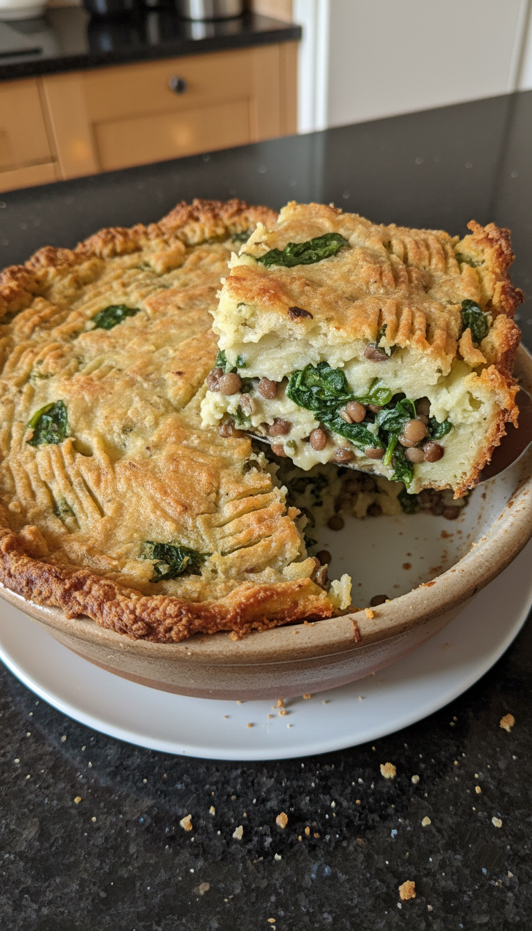 Spinach and Lentil Shepherd's Pie